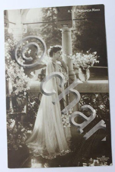 Foto cartolina della Principessa Maria Alessandra di Romania 1909 ca