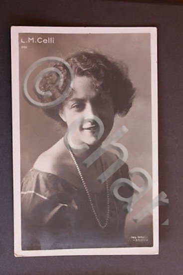 Foto cartolina epoca cinema muto attrice L. M. Celli anni …