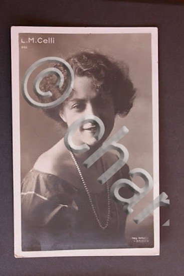 Foto cartolina epoca cinema muto attrice L. M. Celli anni …