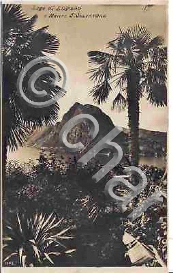 Foto Cartolina Lago Lugano Monte San Salvatore 1935
