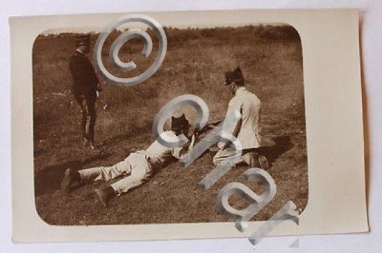 Foto cartolina militari mitragliatrice Cuneo inizi 1900