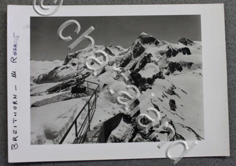Foto cartolina Montagna Breithorn Monte Rosa - Valle d'Aosta panorama …