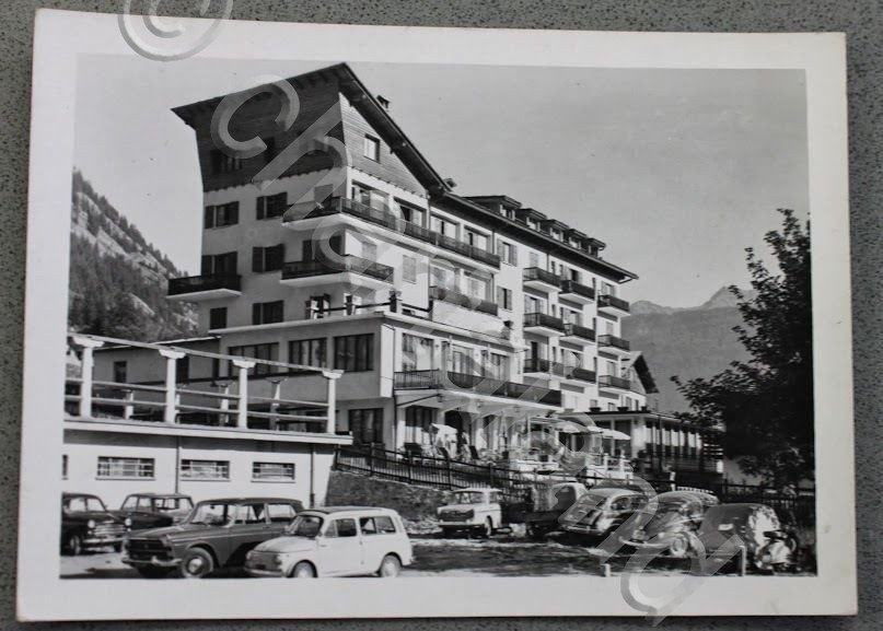 Foto cartolina Montagna Courmayeur 1950 - Hotel Majestic Valle d'Aosta