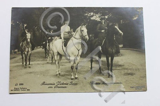 Foto cartolina Principessa Luisa Victoria di Prussia 1908