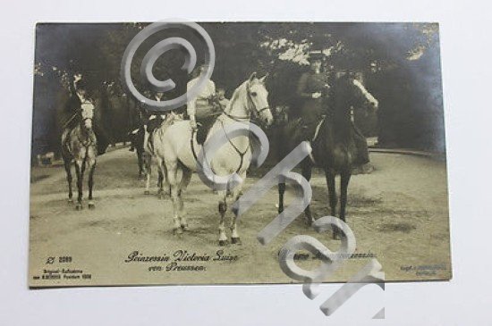 Foto cartolina Principessa Luisa Victoria di Prussia 1908