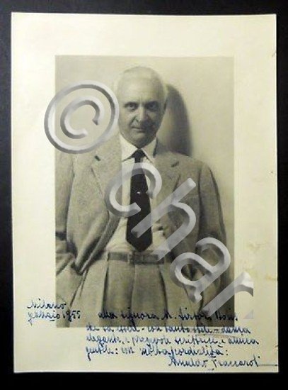 Foto con Autografo Arnaldo Fraccaroli - 1955