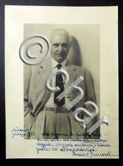 Foto con Autografo Arnaldo Fraccaroli - 1955