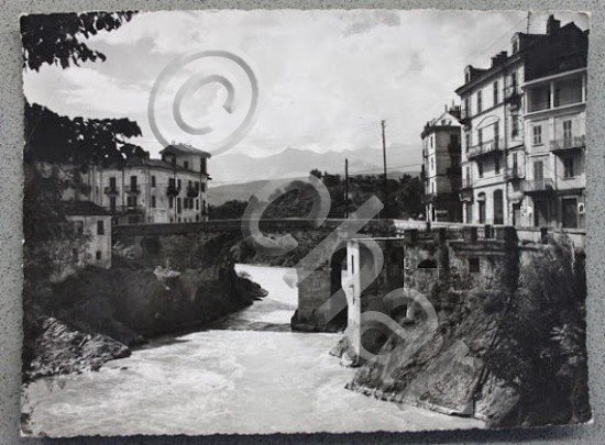 Foto d'archivio per cartolina Dora Baltea e ponte Vecchio anni …