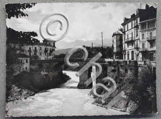 Foto d'archivio per cartolina Dora Baltea e ponte Vecchio anni …