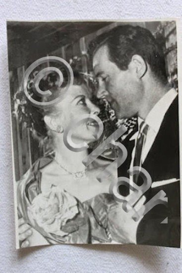 Foto d'epoca - Ida Lupino attrice con marito attore Howard …