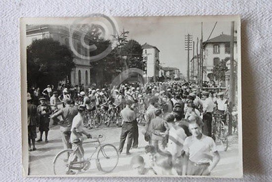 Foto d'epoca Argo - ciclismo Coppa di Bergamo 1934