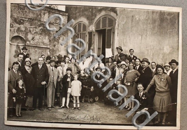Foto d'epoca Ottolenghi Merenda a Villa Genero Famiglia Torinese Torino