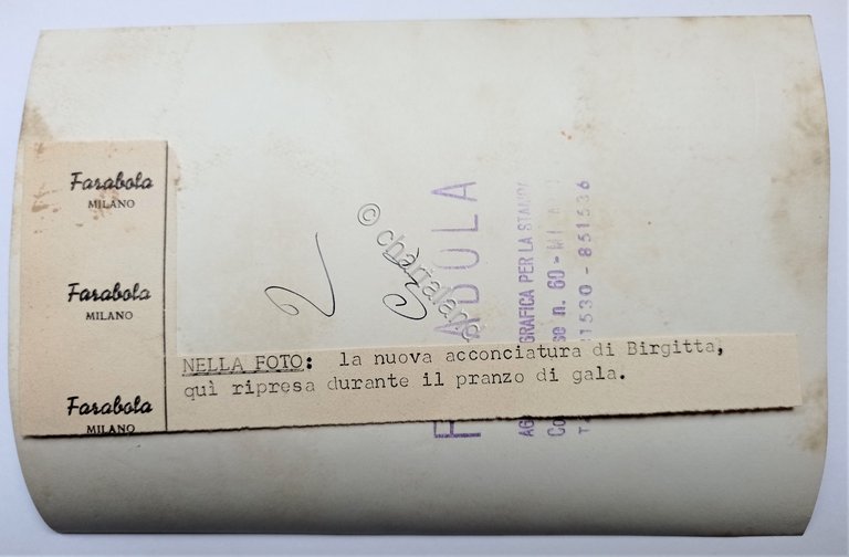 Foto dell'Agenzia Farabola Milano - Brigitta di Svezia - 1960 …