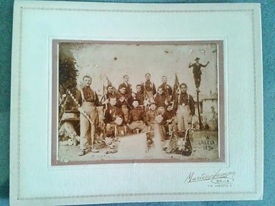Foto epoca aristotipo - fotografia di gruppo - Leva 1894 | Immagine Gallery 1