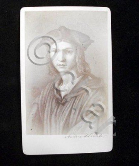 Foto epoca carte de visite Andrea del Sarto 1890 ca.