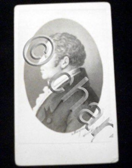 Foto epoca carte de visite August W. Schlegel 1890 ca.