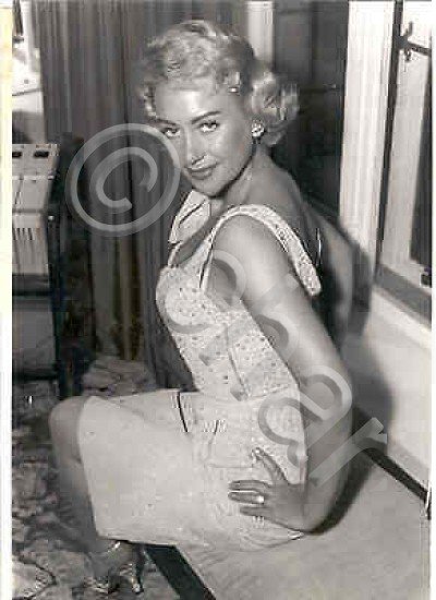 Foto epoca cinema attrice francese Martine Carol 1956