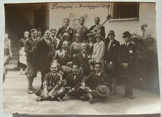 Foto epoca famiglia Squillace di Catanzaro a Pompei '29