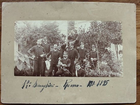 Foto epoca militaria 13° reparto Bersaglieri Roma 1890 - 1895 | Immagine principale