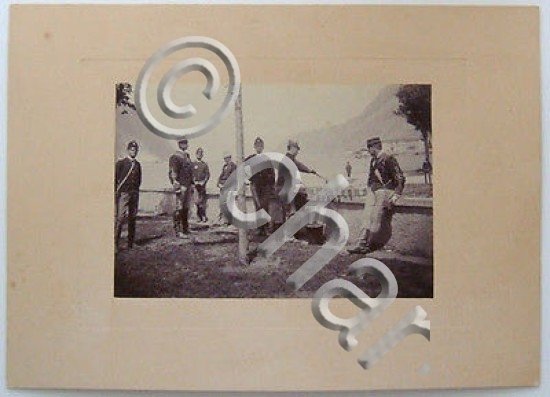 Foto epoca militaria Reggimento Cavalleria rancio 1880