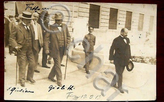 Foto epoca Ministro Giovanni Giolitti Fiuggi 1913