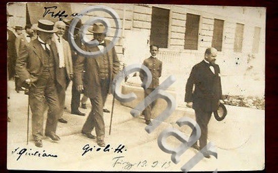 Foto epoca Ministro Giovanni Giolitti Fiuggi 1913
