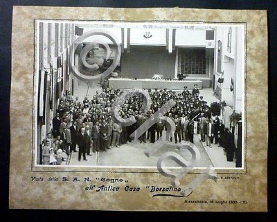 Foto Fotografia d'Epoca su base rigida- Antica Casa Borsalino - …