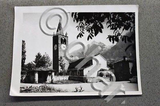 Foto Montagna 1950 Quart frazione Trois Villes Chiesa 1950 ca