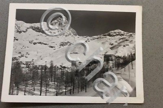 Foto Montagna Cervinia Breuil mt 2004 Chiesa e sfondo con …