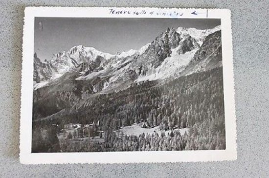 Foto Montagna Courmayeur 1950 - Planpincieux mt 1500 e Monte …