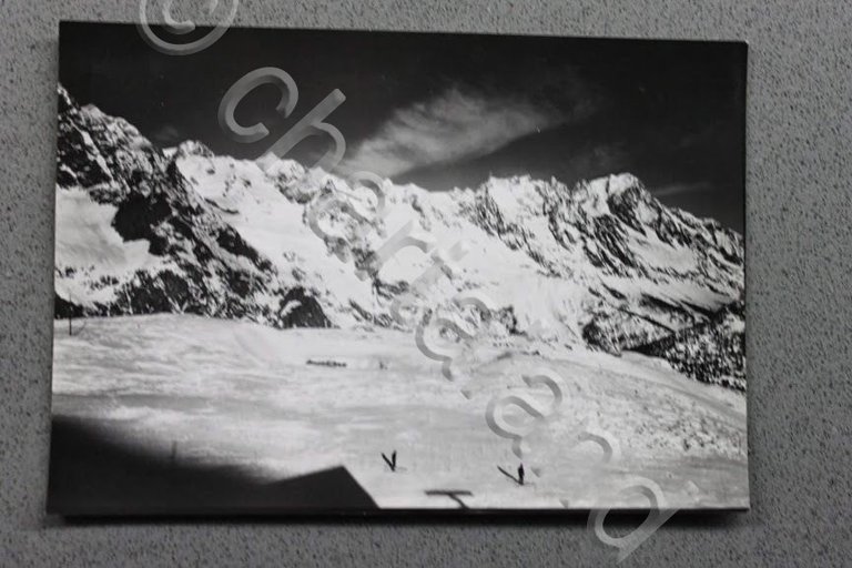 Foto Montagna Courmayeur 1950 foto Monte Bianco piste sci Valle … | Immagine Gallery 1