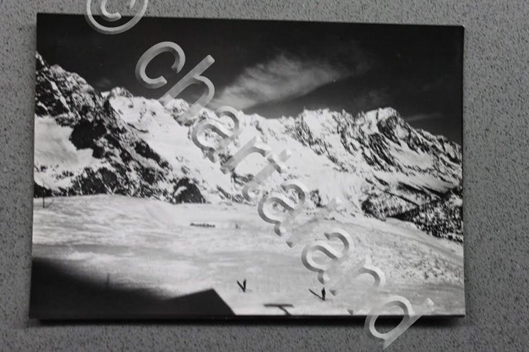 Foto Montagna Courmayeur 1950 foto Monte Bianco piste sci Valle …