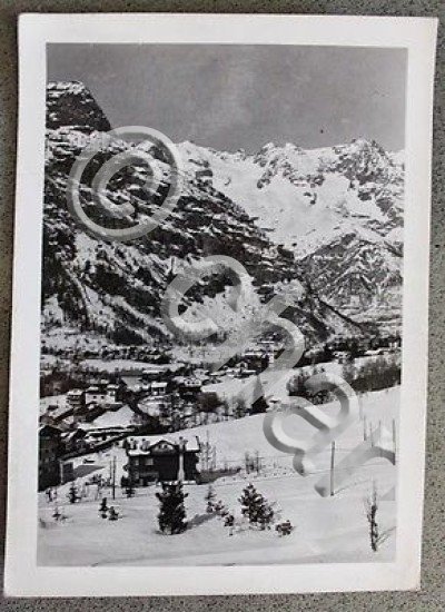 Foto Montagna Courmayeur 1953 - Panorama mt 1224