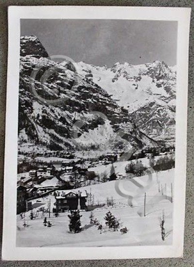 Foto Montagna Courmayeur 1953 - Panorama mt 1224