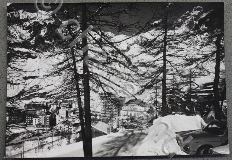 Foto Montagna Courmayeur scorcio stagione invernale anni '60 | Immagine Gallery 1