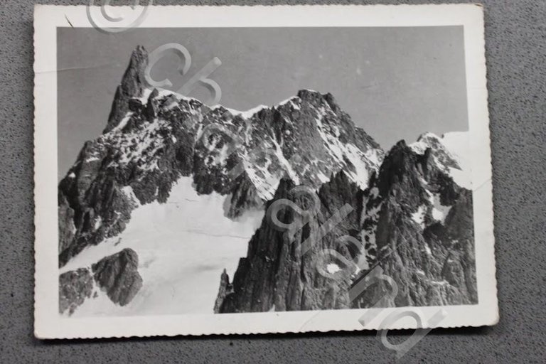 Foto Montagna Valle d'Aosta 1950 - Courmayeur Dente del Gigante …