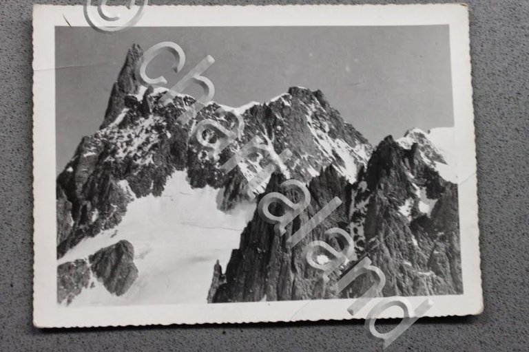 Foto Montagna Valle d'Aosta 1950 - Courmayeur Dente del Gigante …