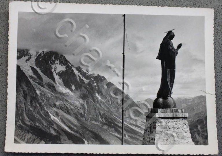 Foto Montagna Valle d'Aosta 1950 - Courmayeur Madonnina sul Monte … | Immagine Gallery 1