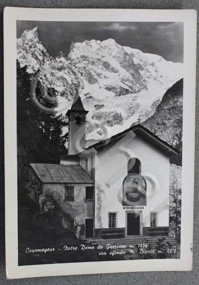 Foto Montagna Valle d'Aosta 1950 - Courmayeur Notre Dame della …