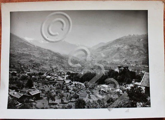 Foto Montagna Valle d'Aosta 1950 - panorama del comune di …