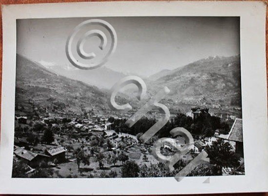 Foto Montagna Valle d'Aosta 1950 - panorama del comune di …