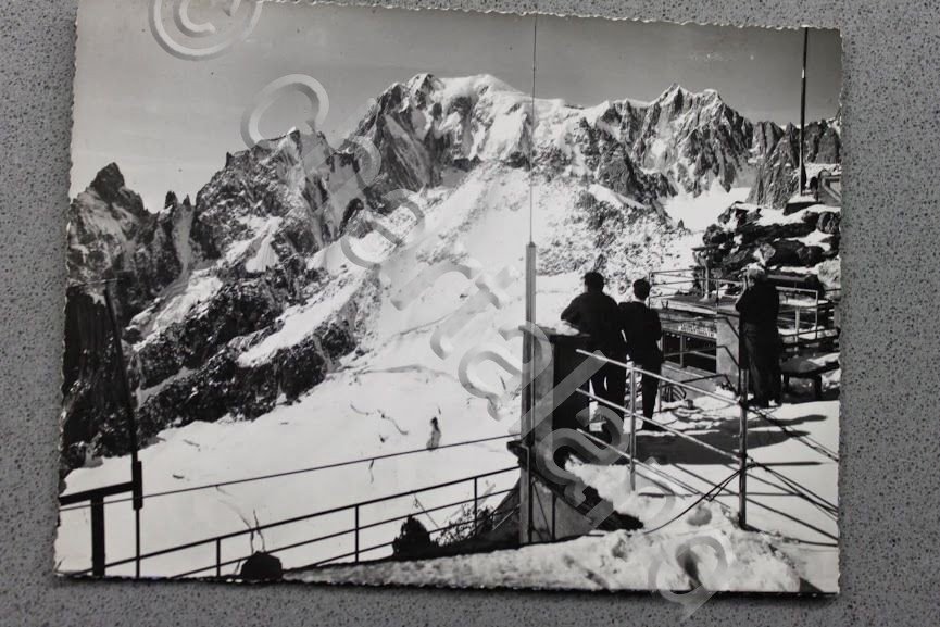 Foto Montagna Valle d'Aosta 1950 ca - Belvedere Punta Helbronner …