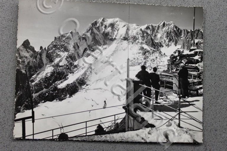 Foto Montagna Valle d'Aosta 1950 ca - Belvedere Punta Helbronner … | Immagine Gallery 1