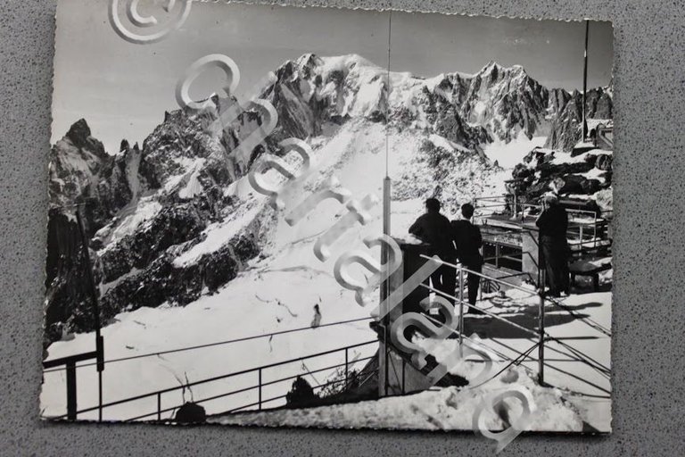 Foto Montagna Valle d'Aosta 1950 ca - Belvedere Punta Helbronner …