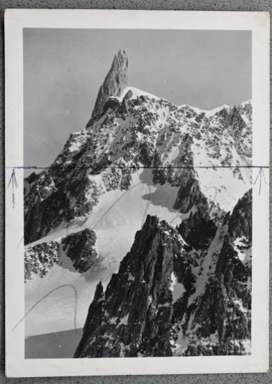 Foto Montagna Valle d'Aosta 1950 ca - Courmayeur Dente del …