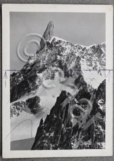 Foto Montagna Valle d'Aosta 1950 ca - Courmayeur Dente del …