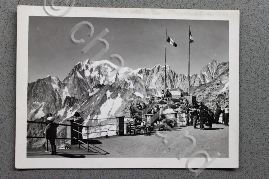 Foto Montagna Valle d'Aosta 1950 ca Belvedere Punta Helbronner Courmayeur