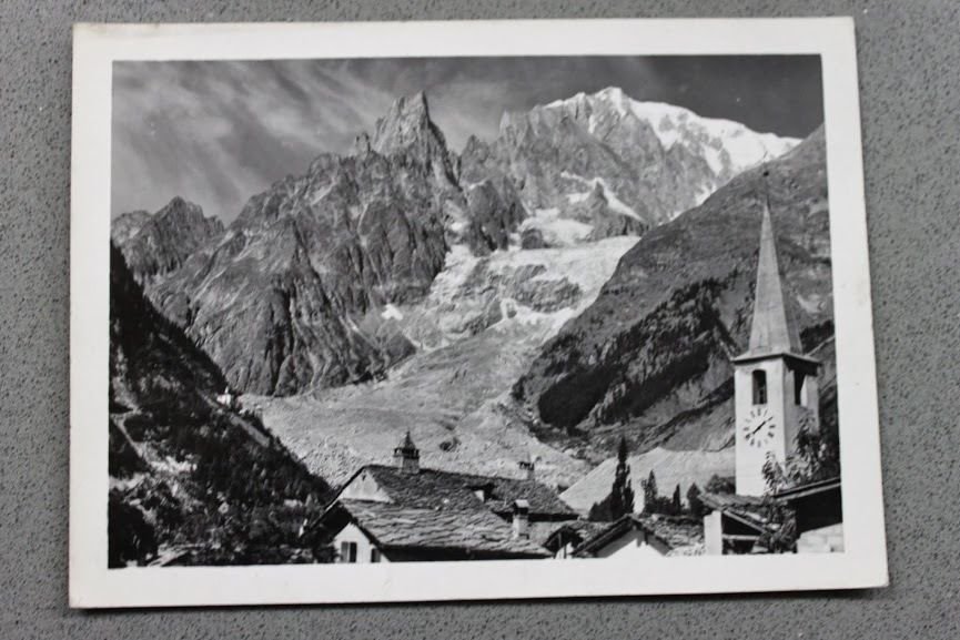 Foto Montagna Valle d'Aosta 1950 ca Entrèves sfondo Aiguille Noire … | Immagine principale