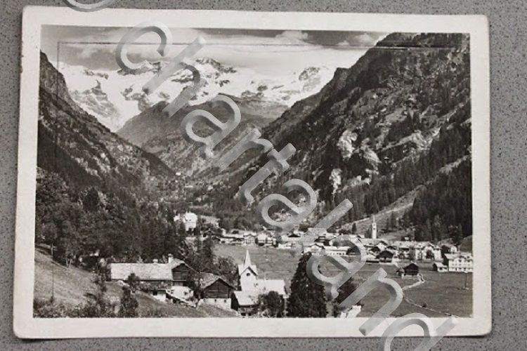 Foto Montagna Valle d'Aosta 1950 ca panorama Saint Jean Gressoney …