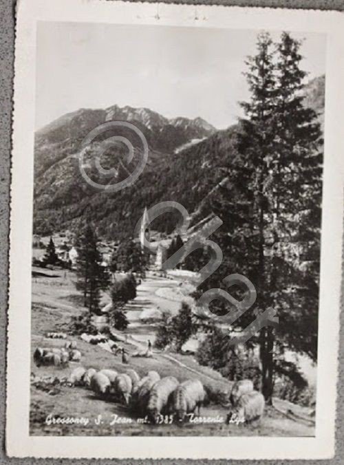 Foto Montagna Valle d'Aosta 1950 ca panorama Saint Jean Gressoney … | Immagine Gallery 1